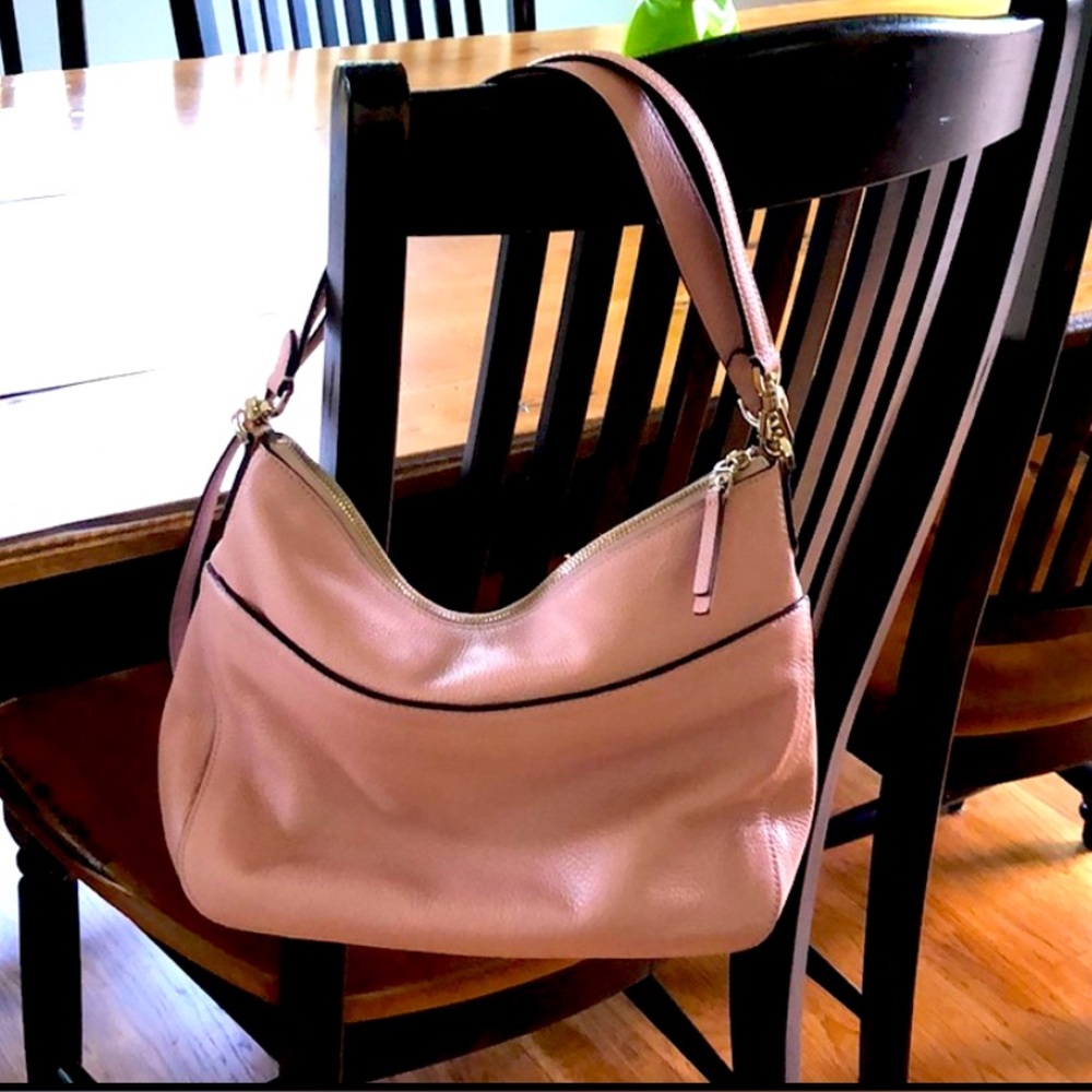 Kate Spade Leather Shoulder Bag Warm Taupe